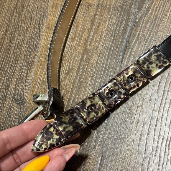 Noel tortoise shell belt small made in Italy - Picture 3 of 6